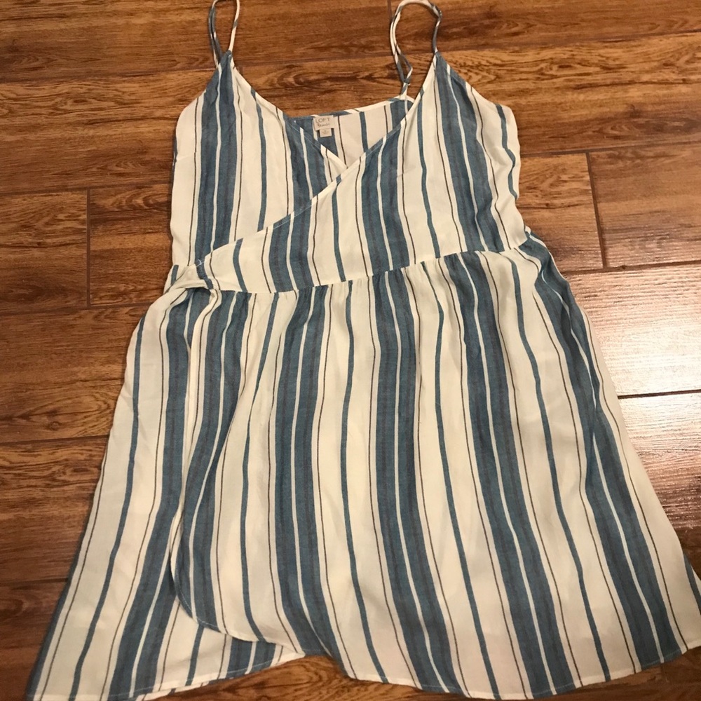 Loft beach wrap tank top dress cover-up